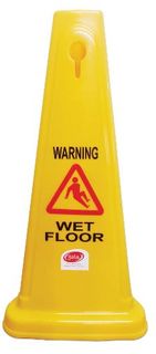 PALL MALL MINI GALA WET FLOOR SAFETY CONE YELLOW