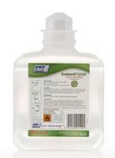 DEB INSTANT FOAM SANITISER KILLS 99.999% OF BACTERIA 1LT