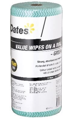 OATES VALUE WIPES ON A ROLL GREEN165404