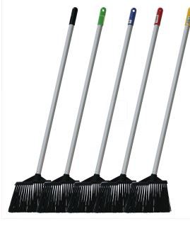 PALL MALL LOBBY DUST PAN BROOM YELLOW WITH LIGHT WEIGHT ALUMINIUM HANDLE