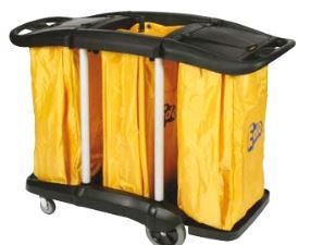 EDCO PREMIUM TRIPLE BAG LAUNDRY CART