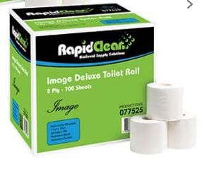 RAPID TOILET ROLL IMAGE DELUXE 2PLY 700 SHEET