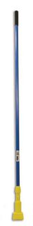 RUBBERMAID CLAMP STYLE ROUGH MOP BLUE HANDLE PLASTIC YELLOW HEAD FIBERGLASS HANDLE