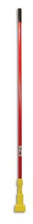 RUBBERMAID CLAMP STYLE ROUGH MOP RED HANDLE PLASTIC YELLOW HEAD FIBREGLASS HANDLE