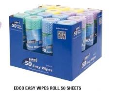 EDCO EASY WIPES ROLL 50PK
