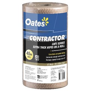 OATES CONTRACTOR EXTRA THICK WIPES ON A ROLL 90S COFFEE 165291