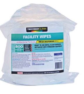 INTERCLEAN FACILITY GYM WIPES 800 PER ROLL 203MM 254MM