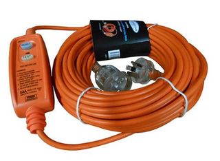 CLEANSTAR EXTENSION LEAD WITH BUILT IN RCD SAFETY SWITCH 10 AMP 20M