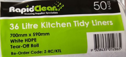 SINGLE ROLL 36LT KITCHEN TIDY LINERS