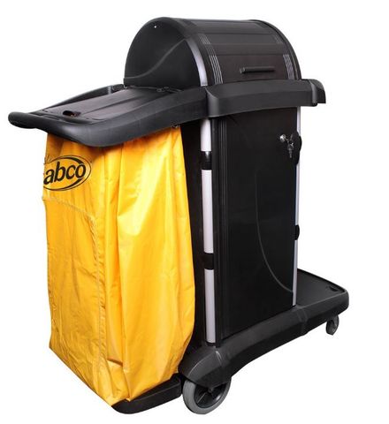 SABCO PREMIUM ROLL TOP JANITOR CART