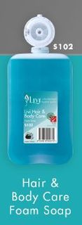 LIVI HAIR AND BODY FOAM SOAP 1L 6 PODS P/CTN