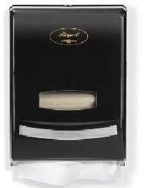 REGAL SLIM HAND TOWEL DISPENSER BLACK PLASTIC