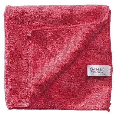 OATES ALL PURPOSE THICK MICROFIBRE CLOTH RED 165634