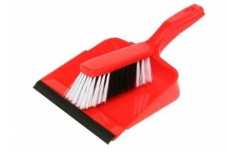 EDCO DUSTPAN  BRUSH SET RED