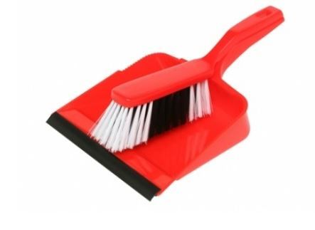 EDCO DUSTPAN  BRUSH SET RED