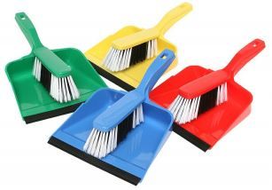 EDCO DUSTPAN  BRUSH SET BLUE