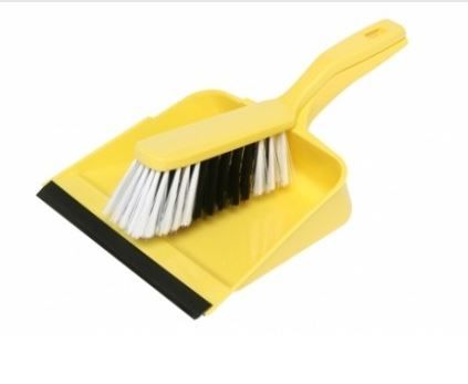 EDCO DUSTPAN  BRUSH SET YELLOW