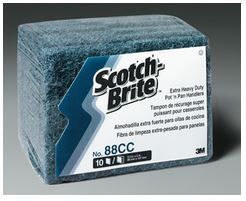 3M SCOTCH-BRITE #88 BLUE EXTRA HEAVY DUTY POT N PAN SCOURER