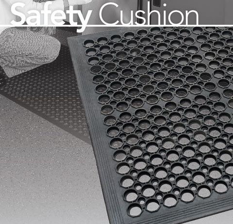 KENWARE SAFTEY CUSHION MAT - CUSTOM SIZE BLACK 900M X 3000MM