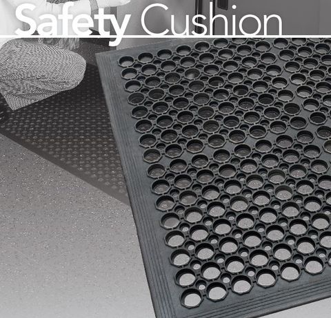 KENWARE SAFTEY CUSHION MAT - CUSTOM SIZE BLACK 900M X 3000MM