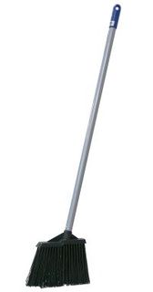 HARD LOBBY BROOM BLUE WITH LIGHTWEIGHT ALUMINIUM HANDLE