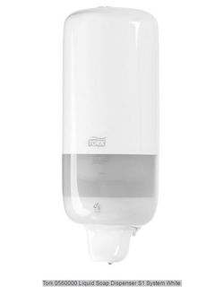 TORK LIQUID SOAP DISPENSER WHITE 1LT