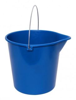 SABCO ROUND BUCKET WITH METAL HANDLE 10LT BLUE