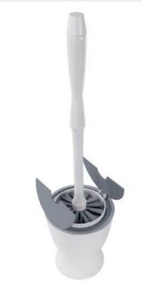 WHITE MAGIC COMPACT TOILET BRUSH & CANISTER