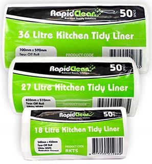 RAPID KITCHEN TIDY ROLL MEDIUM WHITE 27 LT