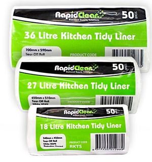 RAPID KITCHEN TIDY ROLL LARGE WHITE 36 LT