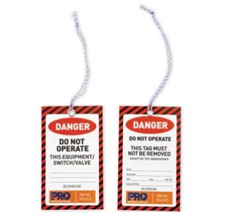 SAFETY TAGS RED DANGE 100PK 125mm x 75mm