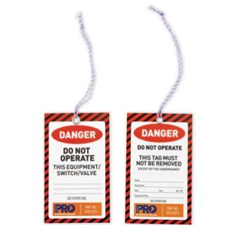 SAFETY TAGS RED DANGE 100PK 125mm x 75mm