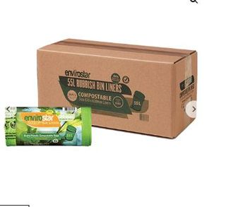 AUSTAR GREEN COMPOSTABLE BIN LINER 55LT