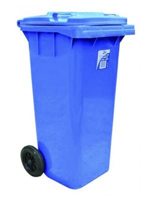 EDCO HEAVY DUTY BIN WITH WHEELS 120L  BLUE