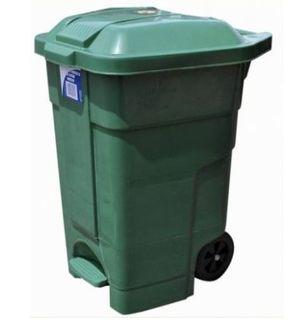 EDCO HEAVY DUTY BIN WITH WHEELS 70L GREEN