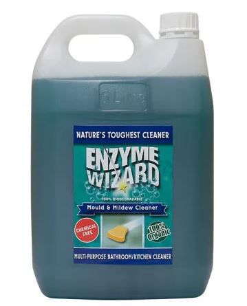 ENZYME WIZARD MOULD & MILDEW MULTIPURPOSE BATHROOM & KITCHEN SPRAY N WIPE 5LT