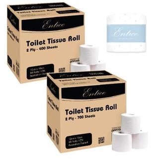 ENTICE PREMIUM TOILET ROLL  2PLY EMBOSSED 185MM X90M CTN/16