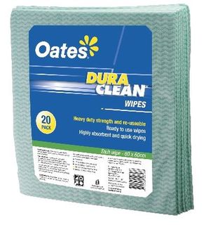 OATES DURACLEAN WIPES 60x60 CM 20PK GRN 165409