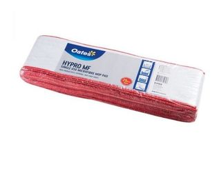 HYPRO DISPOSABLE MICROFIBRE FLOOR PAD 400MM - RED  PKT/25 166304