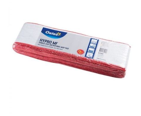 HYPRO DISPOSABLE MICROFIBRE FLOOR PAD 400MM - RED  PKT/25 166304