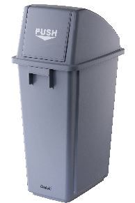 OATES SLIMLINE FLIP BIN GREY 58LT 165958