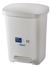 OATES PEDAL BIN  WHITE 30LT 165950