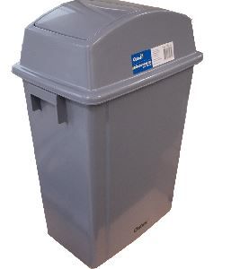 OATES SLIMLINE SWING BIN GREY 40LT 165954