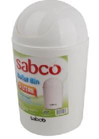 SABCO BULLET BIN WITH SWING LID - GREY - 5L