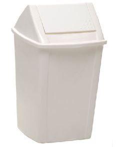 SABCO TIDY BIN WHITE SWING TOP 18LT