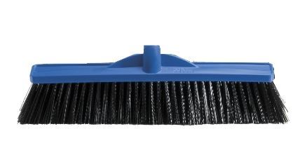 OATES INDUSTRIAL EXTRA STIFF POLY BROOM HEAD BLUE  450mm164731