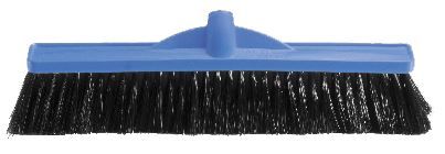 OATES WORKSHOP MED/STIFF POLY BROOM HEAD BLUE 450mm164712