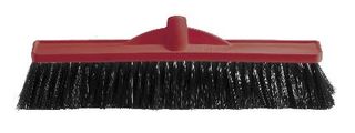 OATES WORKSHOP MED/STIFF POLY BROOM HEAD RED 450mm 164715