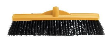 OATES INDUSTRIAL EXTRA STIFF POLY BROOM HEAD YELLOW 450mm164734