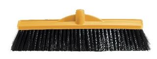 OATES INDUSTRIAL EXTRA STIFF POLY BROOM HEAD YELLOW 450mm164734